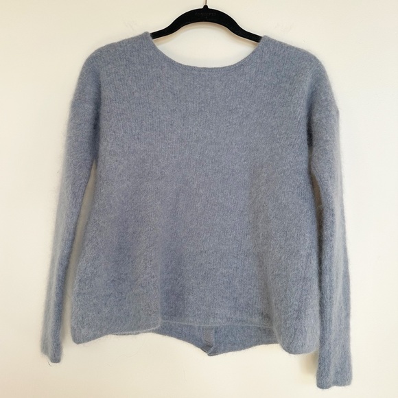 Sezane Gaspard Cardigan in Vintage Blue XS - Picture 3 of 10